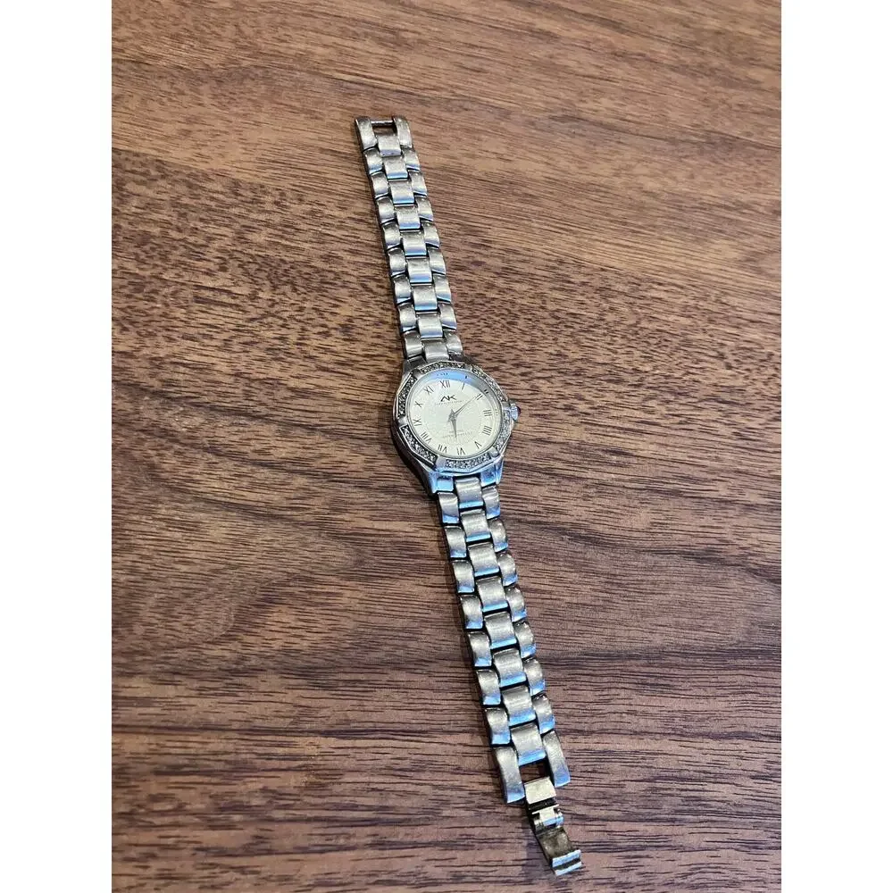 Anne Klein Sport‎ Watch Women Silver Tone New Battery 7